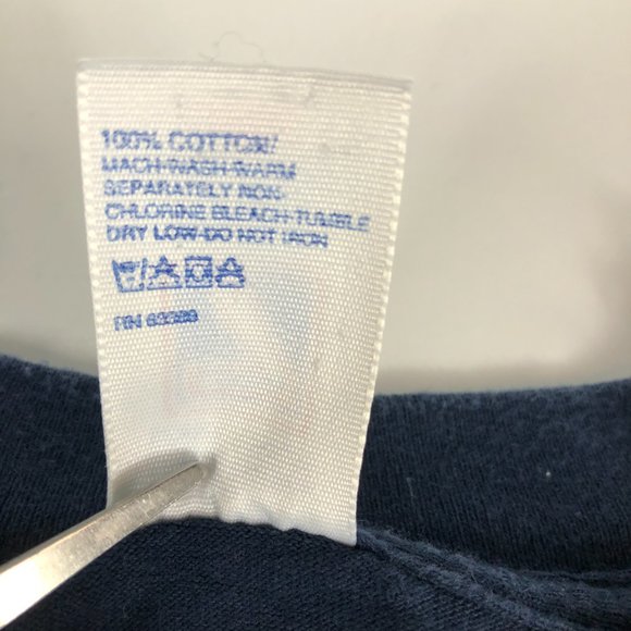 Vintage Denver Broncos Shirt Men's Medium Logo 7 Blue Short Sleeve Made USA 1997 - Picture 6 of 10